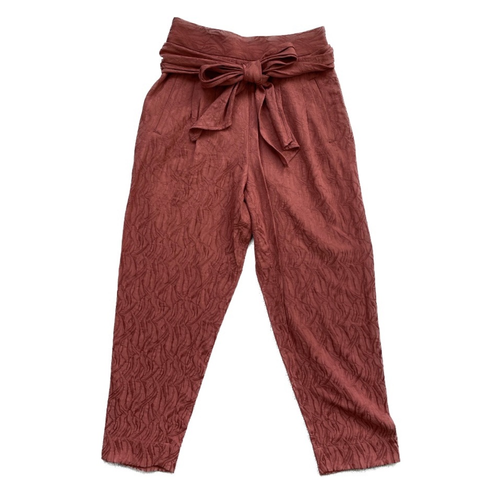 Anthropologie Tie-Waist Tailored Trousers